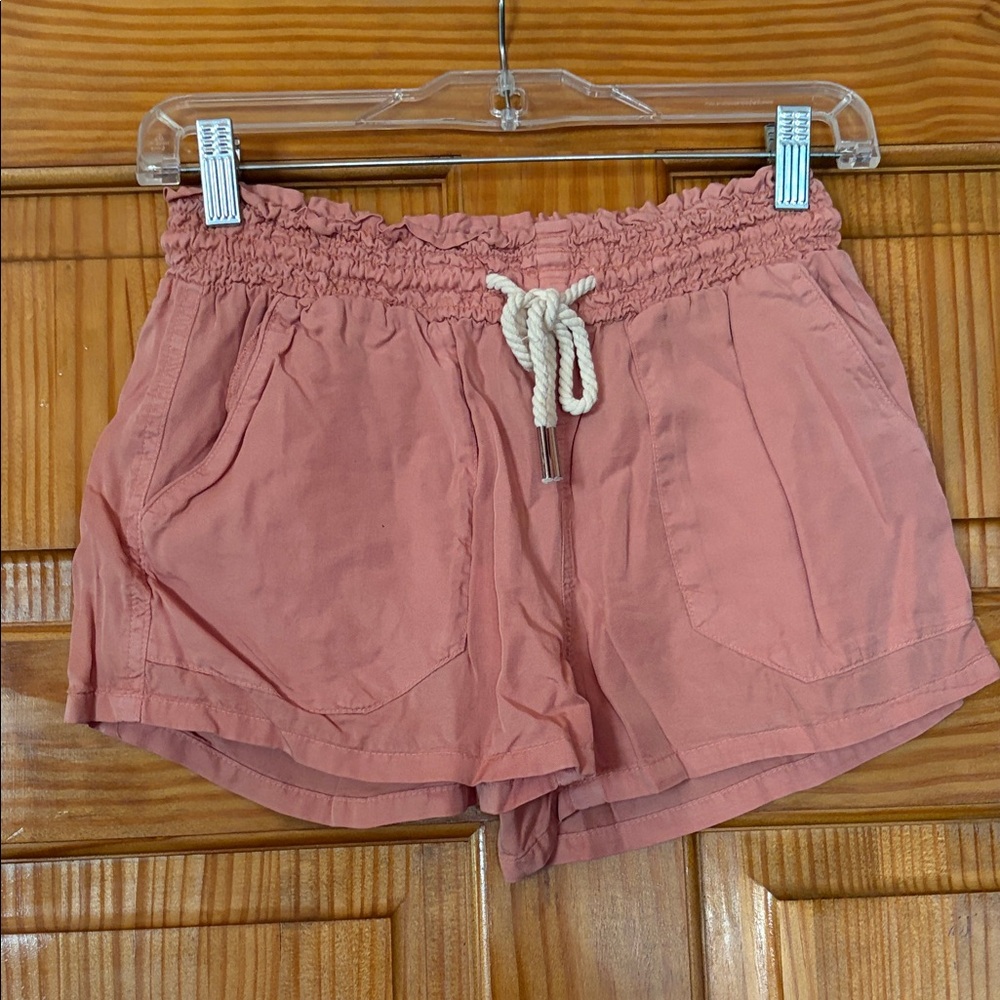High Waist Women's Shorts with Drawstring